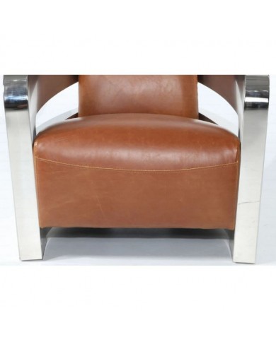 AVIATOR 2 armchair in leather in various colours