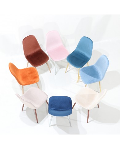 LOFT chair in fabric, leather or velvet various colours