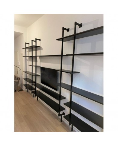 MODULI wall bookcase 380 cm various finishes