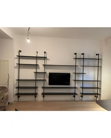 MODULI wall bookcase 380 cm various finishes