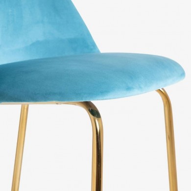 MYHOME stool in fabric, leather or velvet in various colours