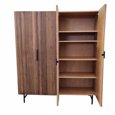 TEAK bookcase in walnut wood, various finishes