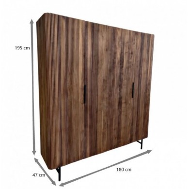 TEAK bookcase in walnut wood, various finishes