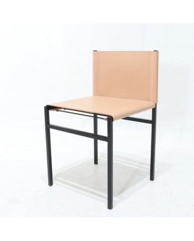 Stuhl MARCEL aus Leder, erhältlich in verschiedenen Farben